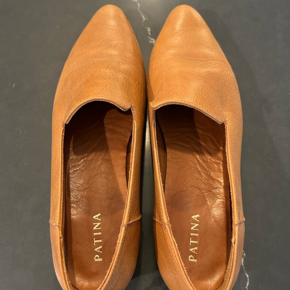 Women's Tan Leather Shoes
